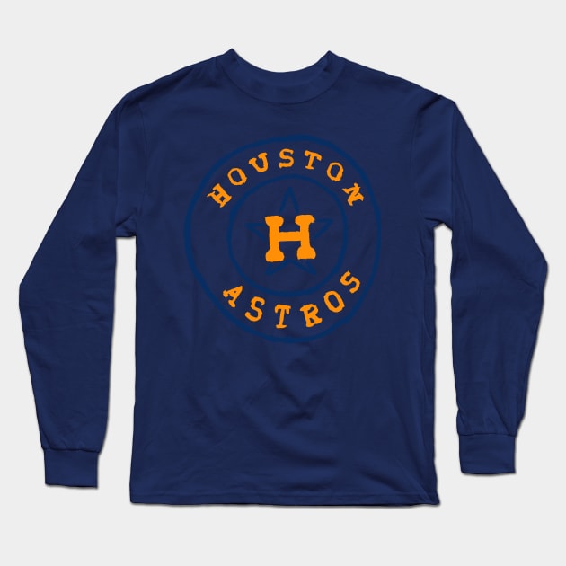 Houston Astroooos 06 Long Sleeve T-Shirt by Very Simple Graph